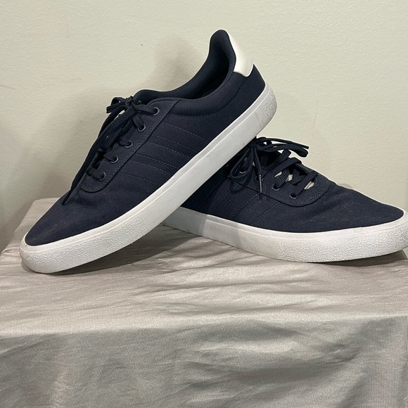 Adidas Vulc Raid3R Navy  and White Men\'s Sneakers